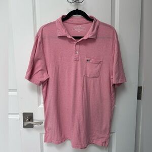 Vineyard Vines Classic Edgartown Pink Polo Shirt
